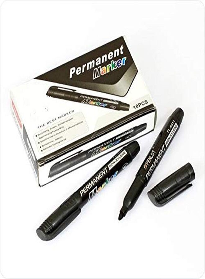 YAJNAS Permanent Marker Pen Set, Stationery for Home, Schools and Offices - BLACK COLOR - Pack of 30 - Image 3
